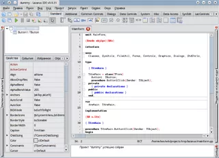Рис. 2. Lazarus IDE