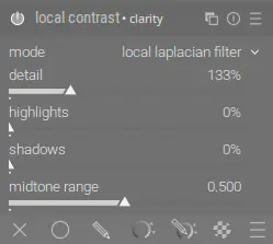 Модуль «local contrast»