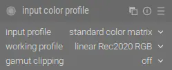 Модуль «input color profile»