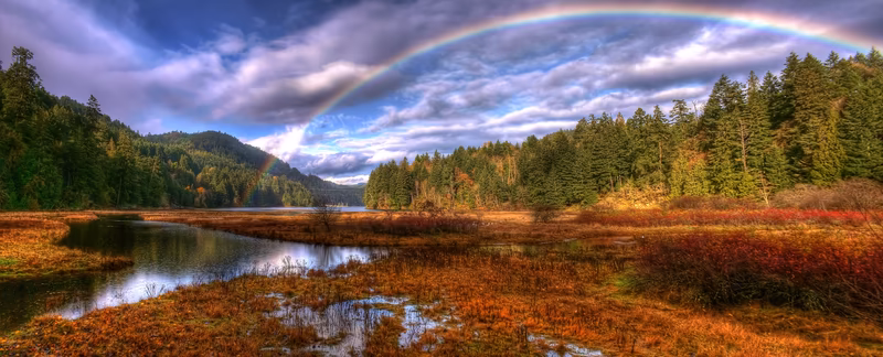 Картинка взята с [WikiMedia Commons](https://commons.wikimedia.org/wiki/File:Goldstream_Provincial_Park_HDR_rainbow_panorama.jpg)