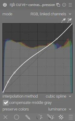 Модуль «rgb curve» Модуль «rgb curve»